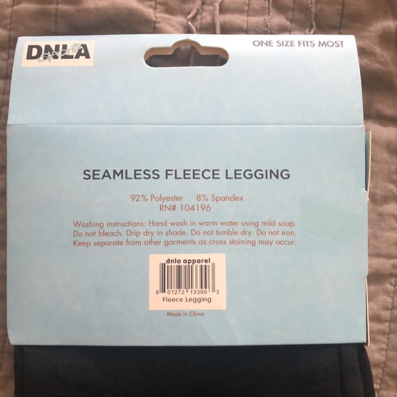 DNLA Sports Seamless Fleece Leggings - Picture 3 of 4
